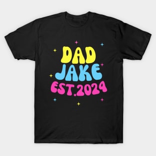 Dad Est 2024 Promoted to Daddy 2024 Pregnancy Announcement T-Shirt